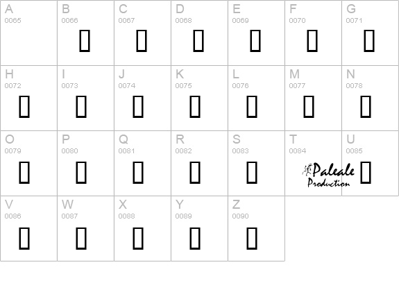 Unca Pale 1 uppercase A-Z preview