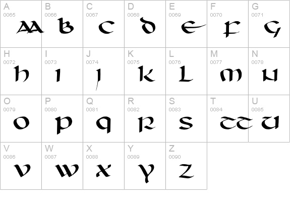 unciaal uppercase A-Z preview