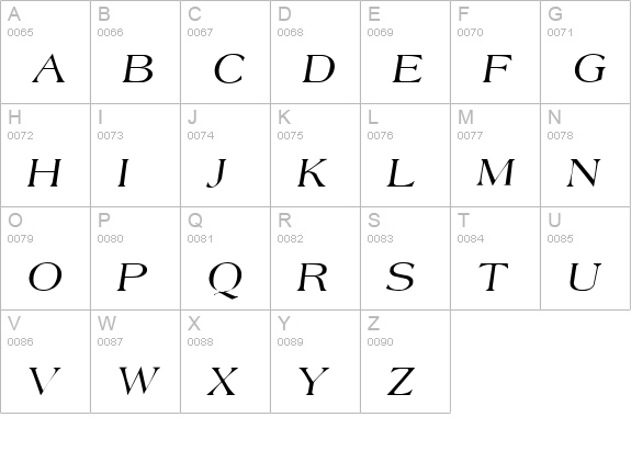 UncleSam-Italic uppercase A-Z preview
