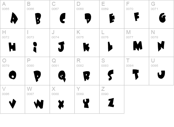Under attack uppercase A-Z preview