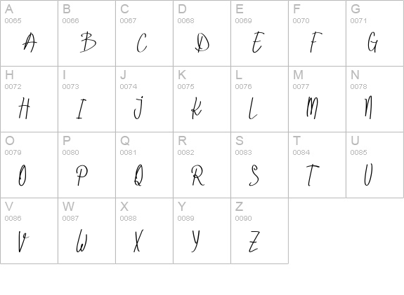 Under the mistletoe uppercase A-Z preview