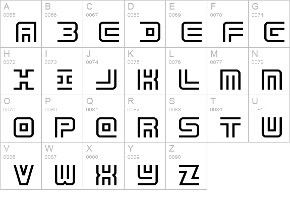 Undercover uppercase A-Z preview