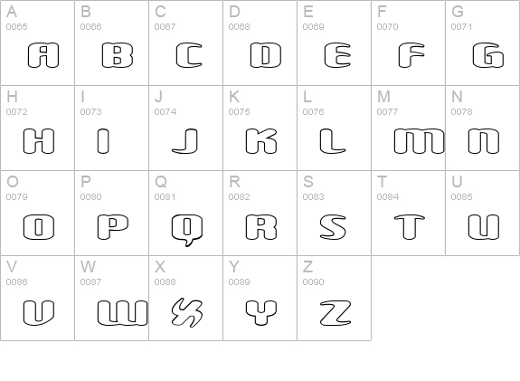Unexplored Galaxies WO BRK uppercase A-Z preview