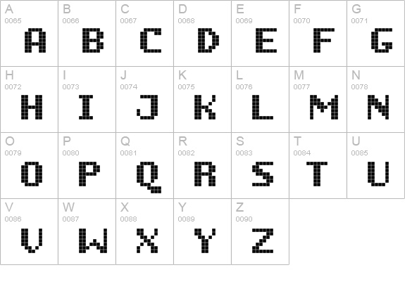 Unibody 8 Bold uppercase A-Z preview