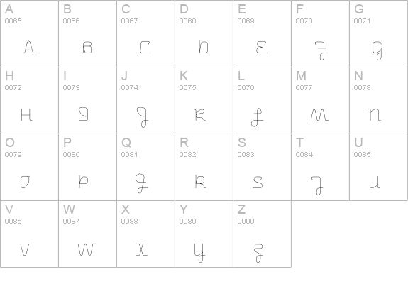 Uniglow-Ten uppercase A-Z preview