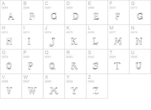 UnikumOpen uppercase A-Z preview