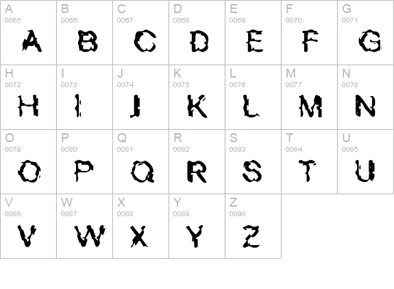 UnionCarbide uppercase A-Z preview