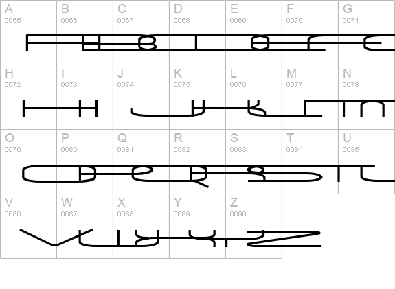 Univox uppercase A-Z preview