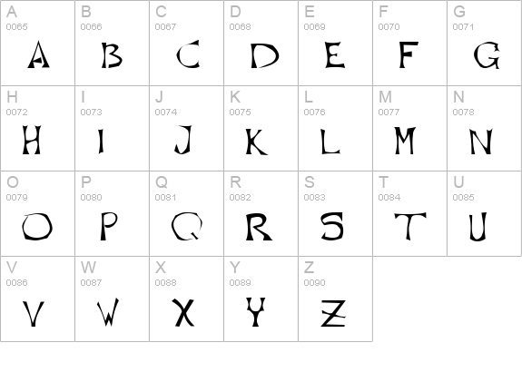 Untitled uppercase A-Z preview