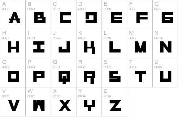 Untitled 1 uppercase A-Z preview