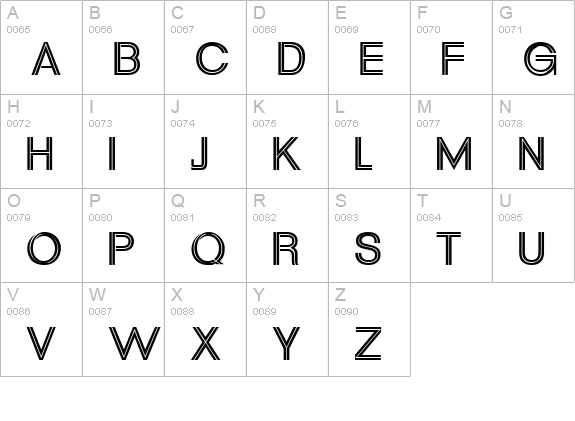 Upperville Normal uppercase A-Z preview