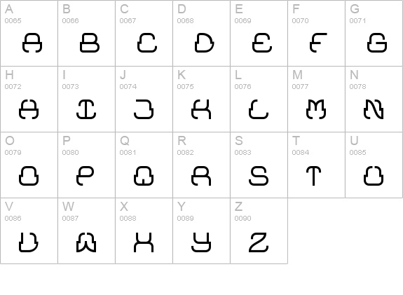 Upraise BRK uppercase A-Z preview