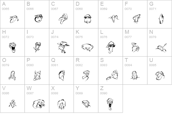 UrbanHerd uppercase A-Z preview
