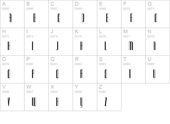 Urkelian Television Dynasty uppercase A-Z preview