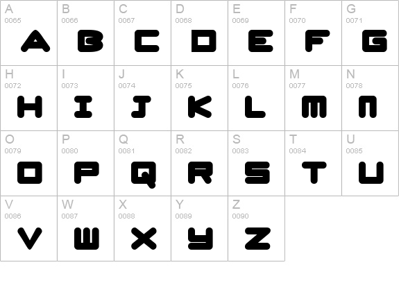 UrsaBrushSans uppercase A-Z preview