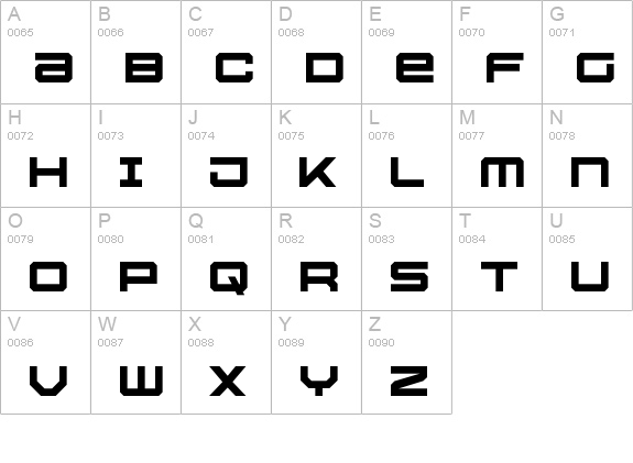 USS Dallas uppercase A-Z preview