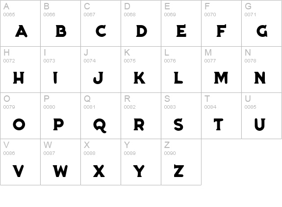 Utility57-CGauge uppercase A-Z preview