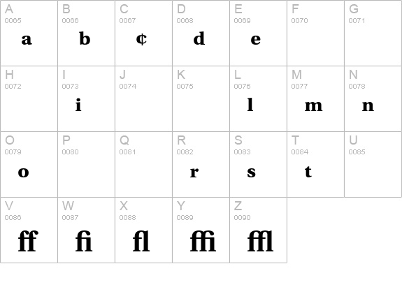 Utopia Expert Bold uppercase A-Z preview