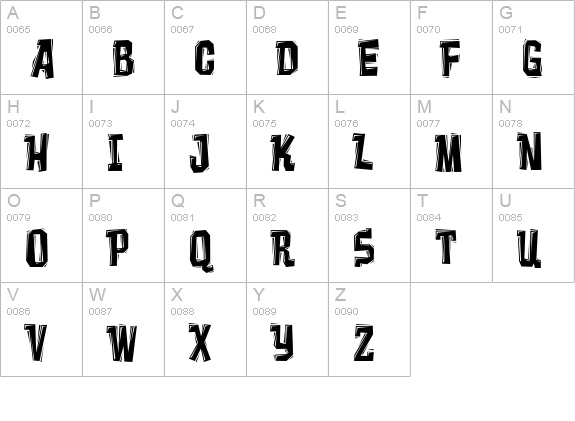 Vademecum uppercase A-Z preview