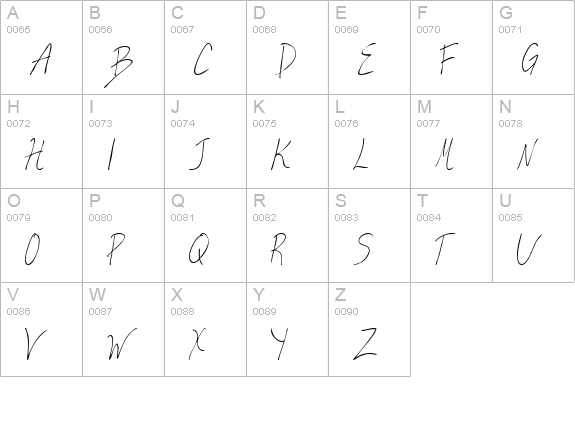 Valia Truelight uppercase A-Z preview