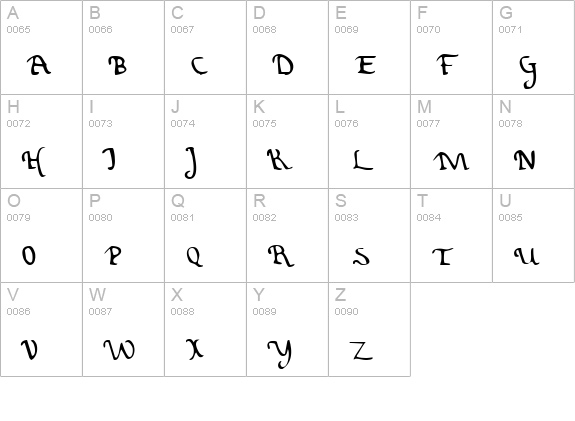 Valley Forge Leftalic uppercase A-Z preview