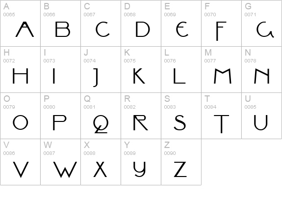 Valley Grrrl NF uppercase A-Z preview