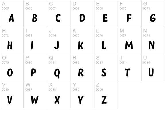VampirBold uppercase A-Z preview