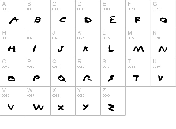 Vampire Games uppercase A-Z preview