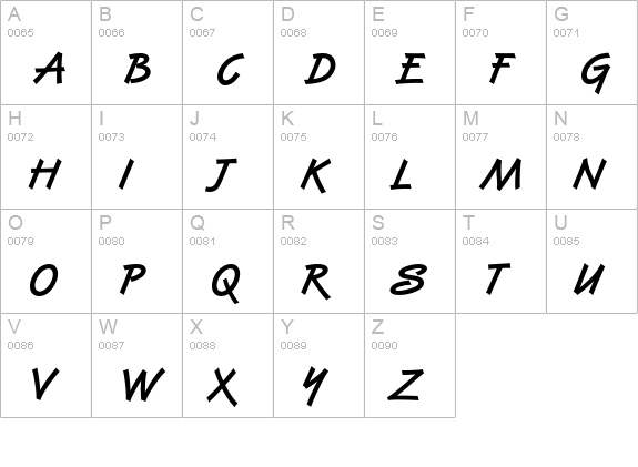 Van Dijk Std Bold uppercase A-Z preview