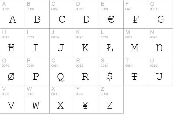 Vandaloop uppercase A-Z preview