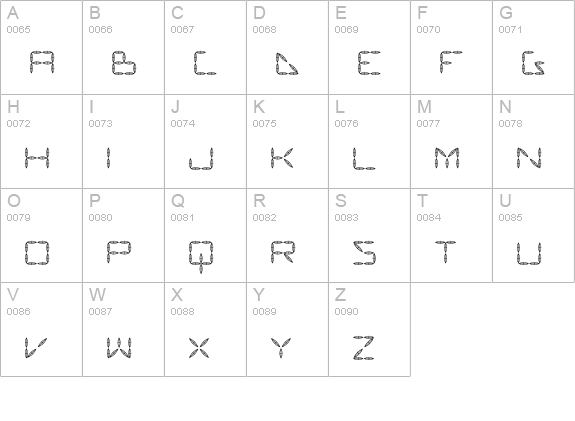 Vanguard III AOE uppercase A-Z preview