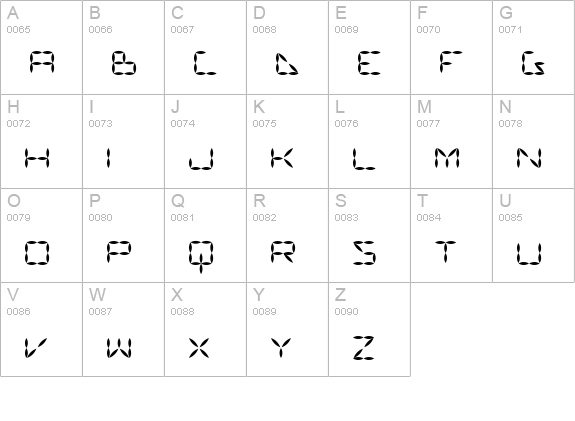 Vanguard III AOE Bold uppercase A-Z preview