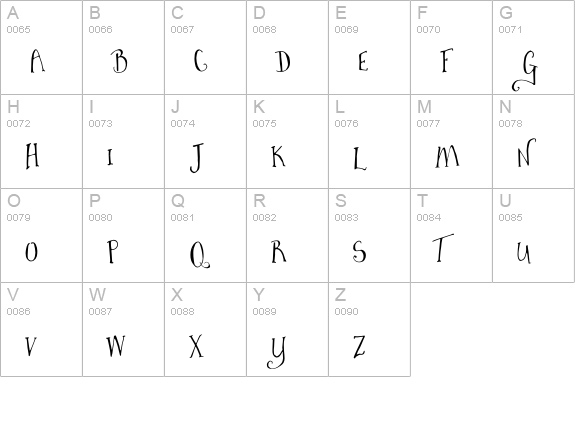 VanillaFrosting Regular uppercase A-Z preview