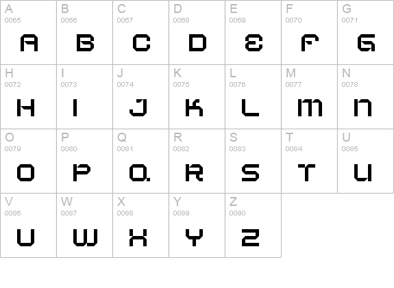 Vaporbyte Slim uppercase A-Z preview