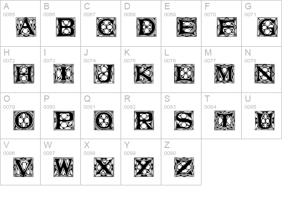 Varah Regular uppercase A-Z preview