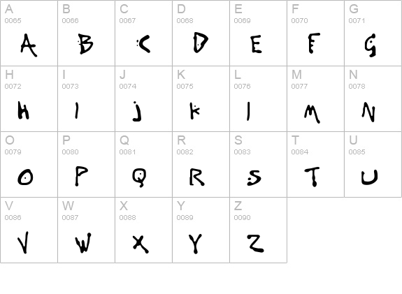 VariatorOne uppercase A-Z preview