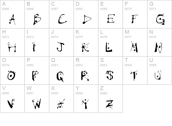 VariatorThree uppercase A-Z preview
