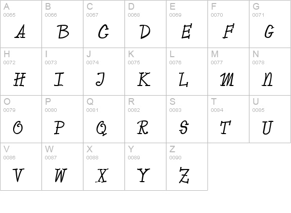 Vassallo Regular uppercase A-Z preview