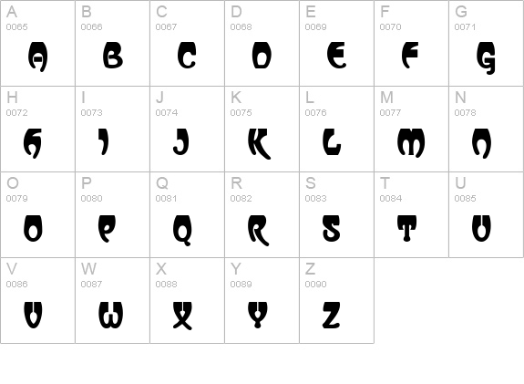 Vassar MF uppercase A-Z preview