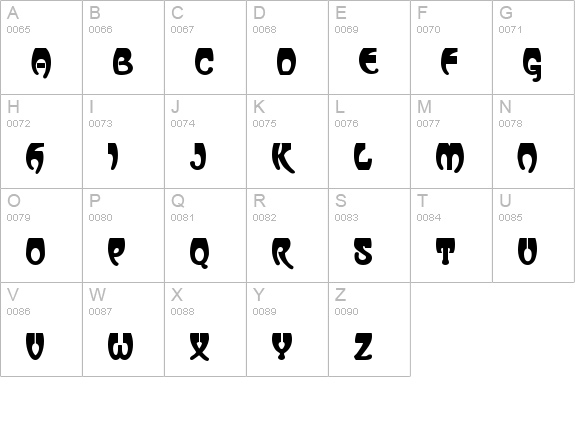 Vassar Regular uppercase A-Z preview
