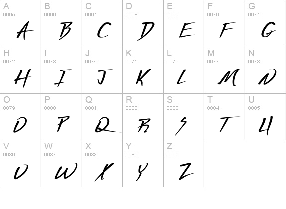 Vecker Bold uppercase A-Z preview
