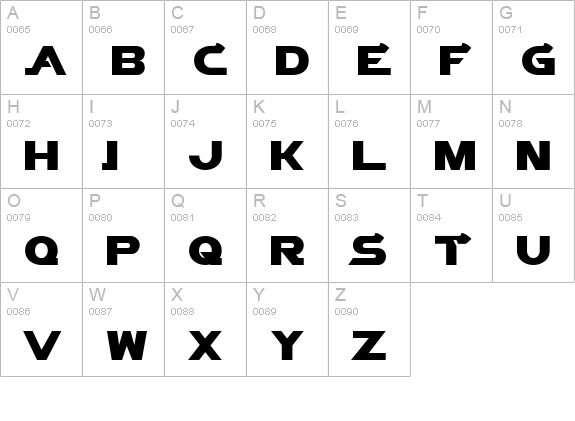 Vector Sigma Normal uppercase A-Z preview