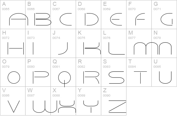 VELCRO uppercase A-Z preview