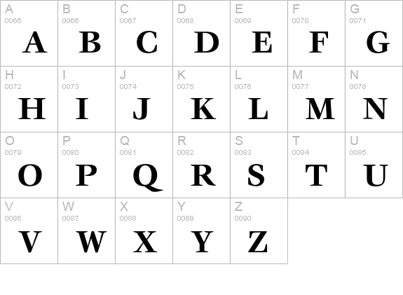 VeljovicBold uppercase A-Z preview