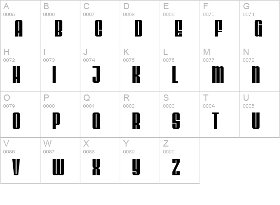 Velvenda Cooler uppercase A-Z preview