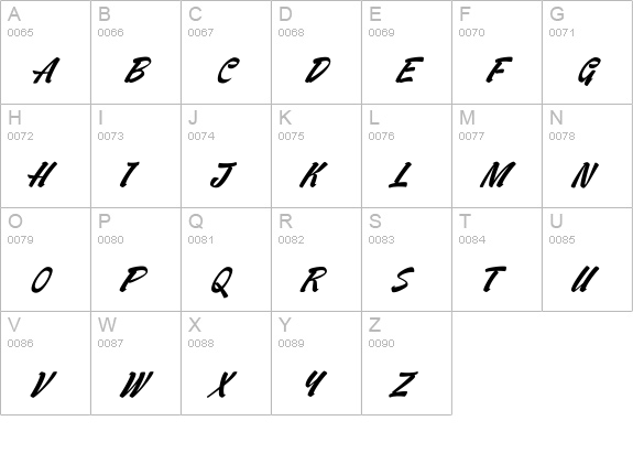 Ventography Personal Use Only uppercase A-Z preview