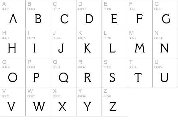 VeracruzSerial-Light-Regular uppercase A-Z preview