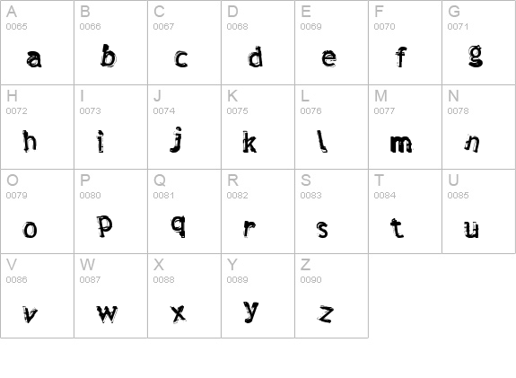 Verdy uppercase A-Z preview