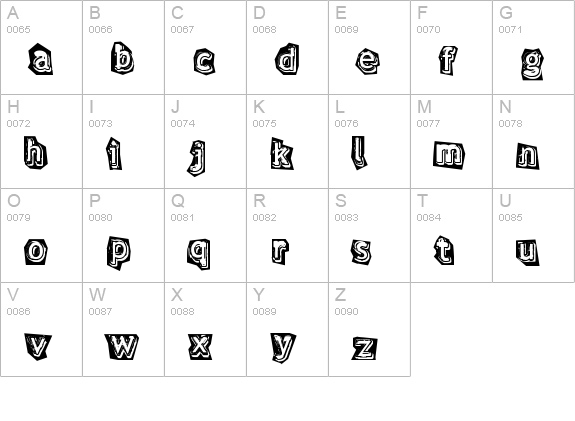verdy ?volution uppercase A-Z preview