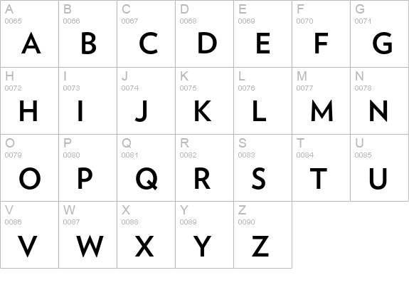Verlag Bold uppercase A-Z preview